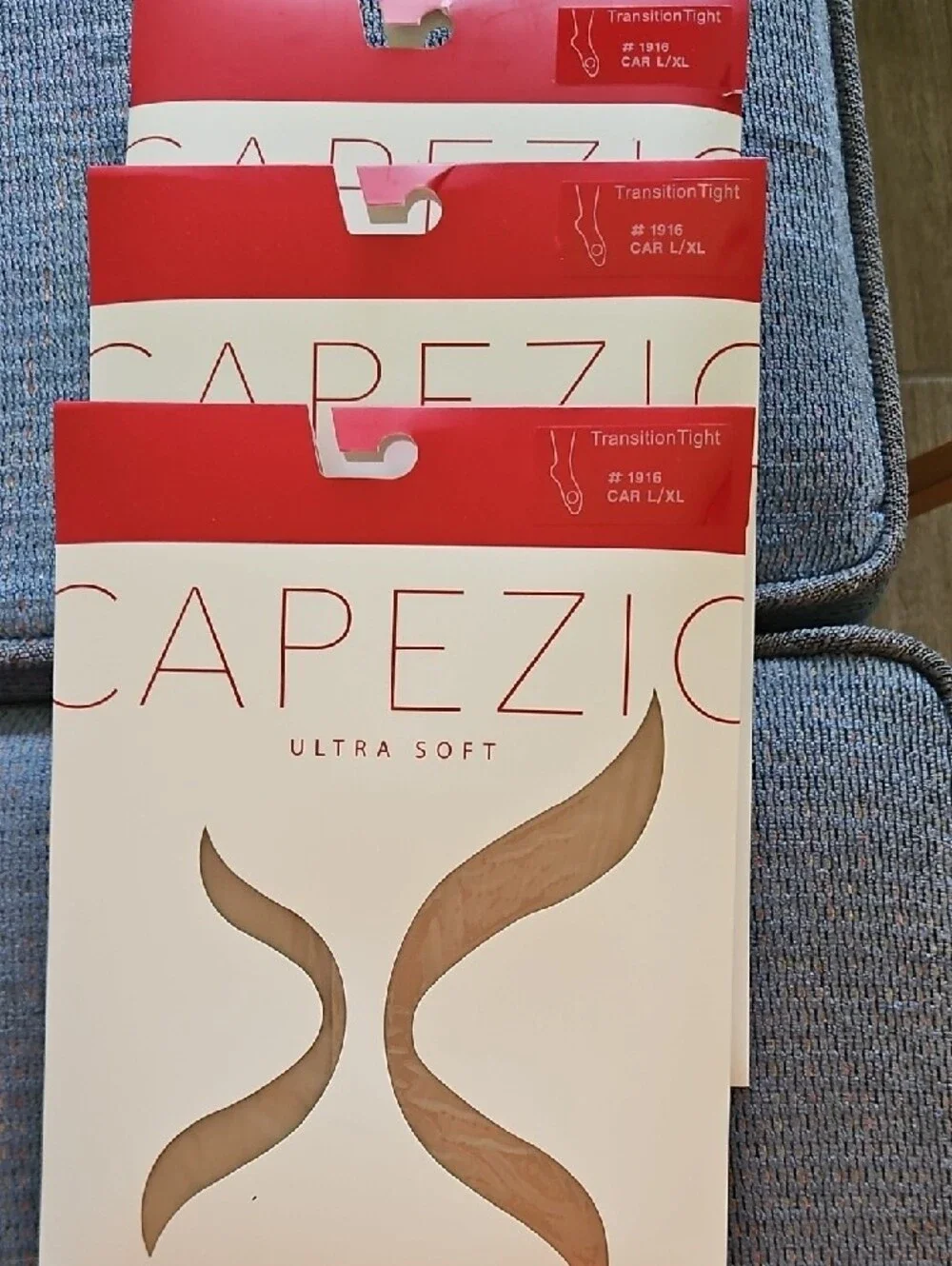 3 Capezio Ultra Soft Transition Tights 1916 Caramel L/XL